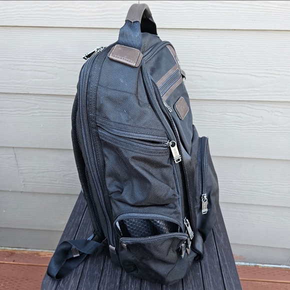 TUMI 22382HKH ALPHA BRAVO KINGSVILLE DELUXE BLACK NYLON BACKPACK TRAVEL CARRYON - Picture 5 of 16